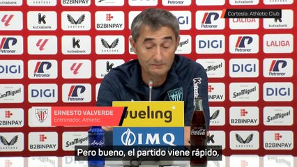 Ernesto Valverde muy negativo con los tiempos de recuperación y la exigencia del Getafe