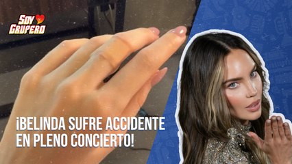 Belinda sufre accidente en pleno concierto