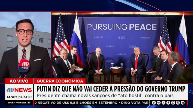 Putin: Novas sanções de Donald Trump são 'ato hostil' e Rússia não cederá à pressão | TEMPO REAL