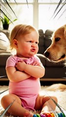 Dog and Baby Have a Serious Argument 😂 | Cutest Fight Ever Caught on Camera 🐾👶