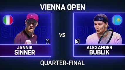 Sinner surges past Bublik to clinch Vienna semi-final spot