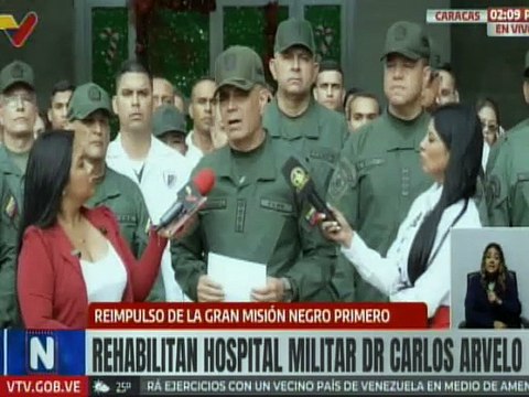 Vpdte. Sec. Padrino López destacó la atención del Hosp. Dr. Carlos Arvelo a la población venezolana