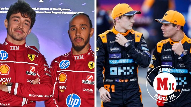 Ferrari y McLaren: Lewis Hamilton, Charles Leclerc, Oscar Piastri y Lando Norris se hacen presentes en el GP de México