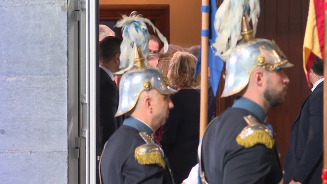 La Familia Real sale del Teatro Campoamor de Oviedo tras los Premios Princesa De Asturias