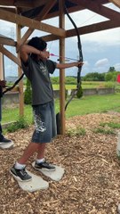 Slow-motion precision meets outdoor focus. 🎯