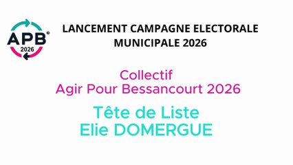 Lancement Campagne Municipal 2026
