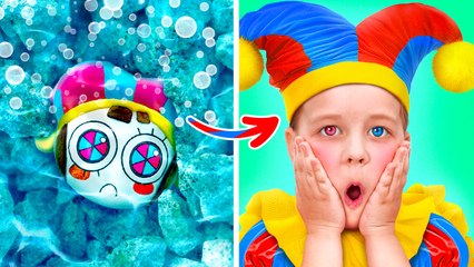 Pomni And Cain 🎪 Secret Recipe Turns Into Paper Donut DIY