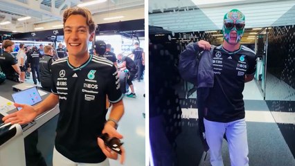 GP de México: George Russell disfruta de la Práctica 1 desde las gradas del Estadio GNP