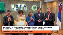 La Magíster Beatriz Eibl recibió la distinción de Profesora Emérita de la UNaM