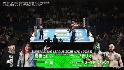 Gedo & Hiromu Takahashi vs. Jakob Austin Young & Templario - Super Junior Tag League 2025 Block A Match: NJPW Super Junior Tag League 2025 Day 2 (10/24/2025)