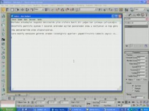 onlinedersizle.com 3d max dersi kar tanesi oluşturma