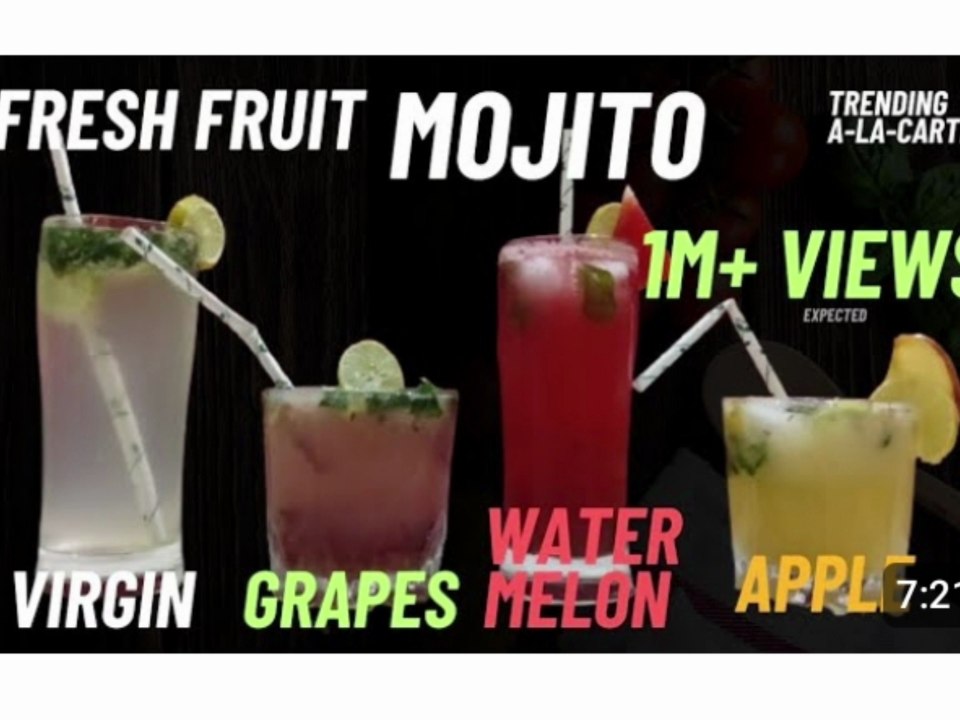 Fruit Mojito, Best Summer Drink, Non Alcoholic...