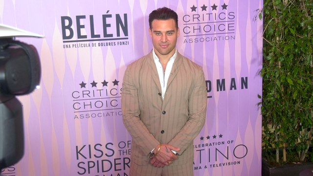 Ryan Guzman attends the 5th Annual Celebration of Latino Cinema & Television purple carpet
