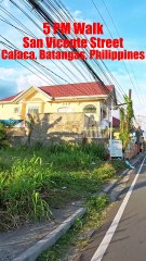 5PM Walk on San Vicente Street in Calaca, Batangas, Philippines