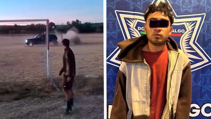 Guanajuato: Así el momento cuando un hombre atropella futbolistas en cancha y es detenido en Dolores, Hidalgo