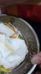Unboxing McDonald's burger