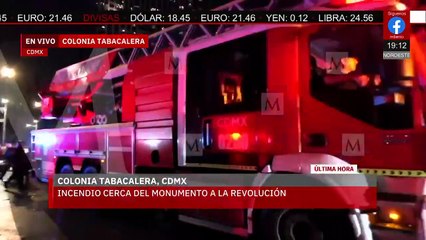 ÚLTIMA HORA: Se reporta el incendio de un restaurante cerca del Monumento a la Revolución