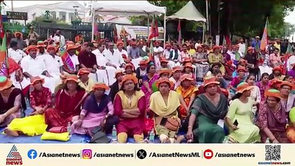 'ദേവസ്വം  മന്ത്രി രാജിവയ്ക്കണം'; സെക്രട്ടേറിയറ്റിന് മുന്നിൽ ബിജെപിയുടെ രാപ്പകൽ ഉപരോധസമരം