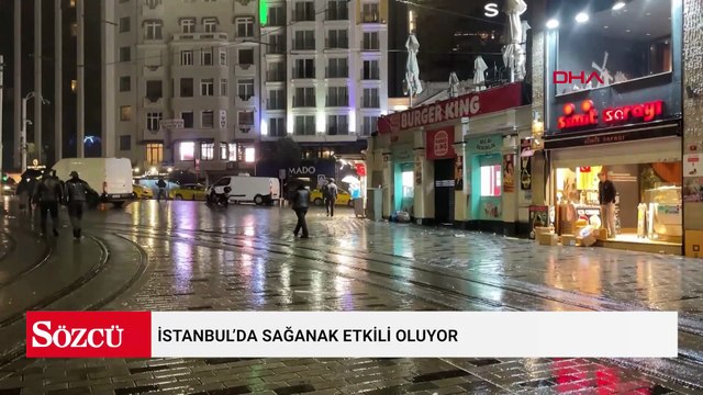 İstanbul’da sağanak etkili oluyor