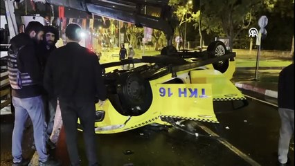 Kuvvetli sağanak nedeniyle yol çöktü