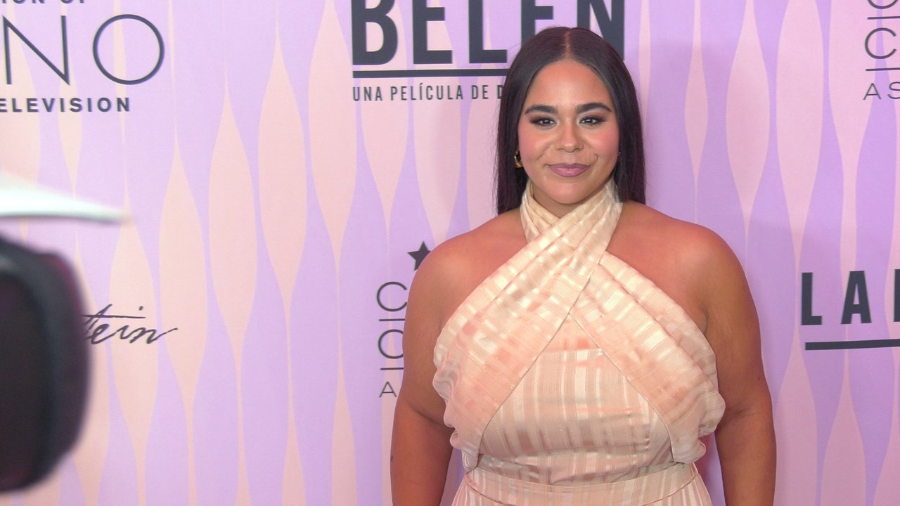 Jessica Marie Garcia attends the "5th Annual Celebration of Latino Cinema & Television" purple carpet