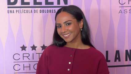 Frida Perez attends the "5th Annual Celebration of Latino Cinema & Television" purple carpet