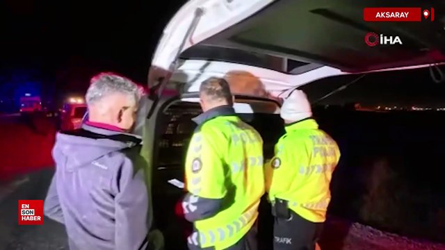 Aksaray'da alkollü sürücü gazeteciyi tehdit etti