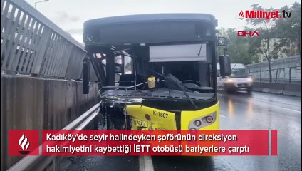 İstanbul'da İETT otobüsü kaza yaptı! Şoför alkollü çıktı: 2 yaralı