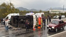 Bartın’da tekstil işçilerini taşıyan midibüs devrildi: 1 ölü, 19 yaralı