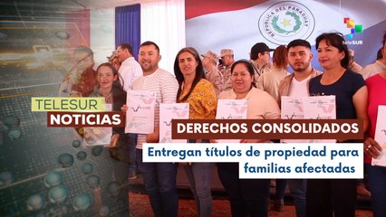 Entregan títulos de propiedad a familias campesinas de Marina Kue en Paraguay