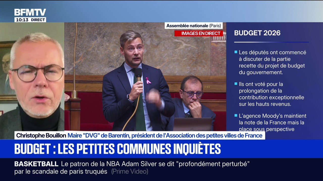 Budget: "C'est une asphyxie complète des collectivités locales", souligne Christophe Bouillon, président de l'association des petites villes de France