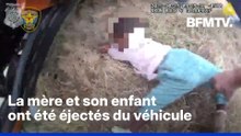 Des policiers soulèvent un SUV pour sauver un bébé après un accident