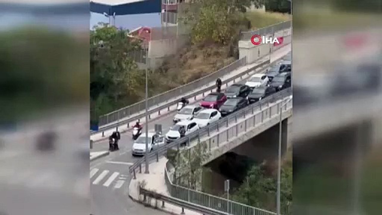 Maltepe’de sopalı kavga kamerada