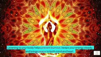 “Listening to Your Body When to Slow Down or Rest 🕊️  The Art of Gentle Self-Awareness”