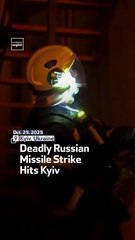 Deadly Russian Missile Strike Hits Kyiv