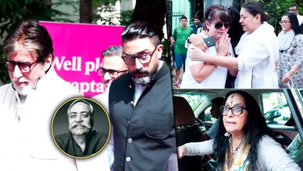 Piyush Pandey's Funeral: Amitabh Bachchan, Abhishek Bachchan, Ila Arun & Others Pay Their Last Tribute To The AD GURU | Mumbai
