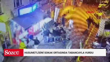 Husumetlisini sokak ortasında tabancayla vurdu