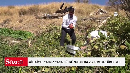 Türkiye’nin en yalnız köyünde 2,5 ton bal üretiyor