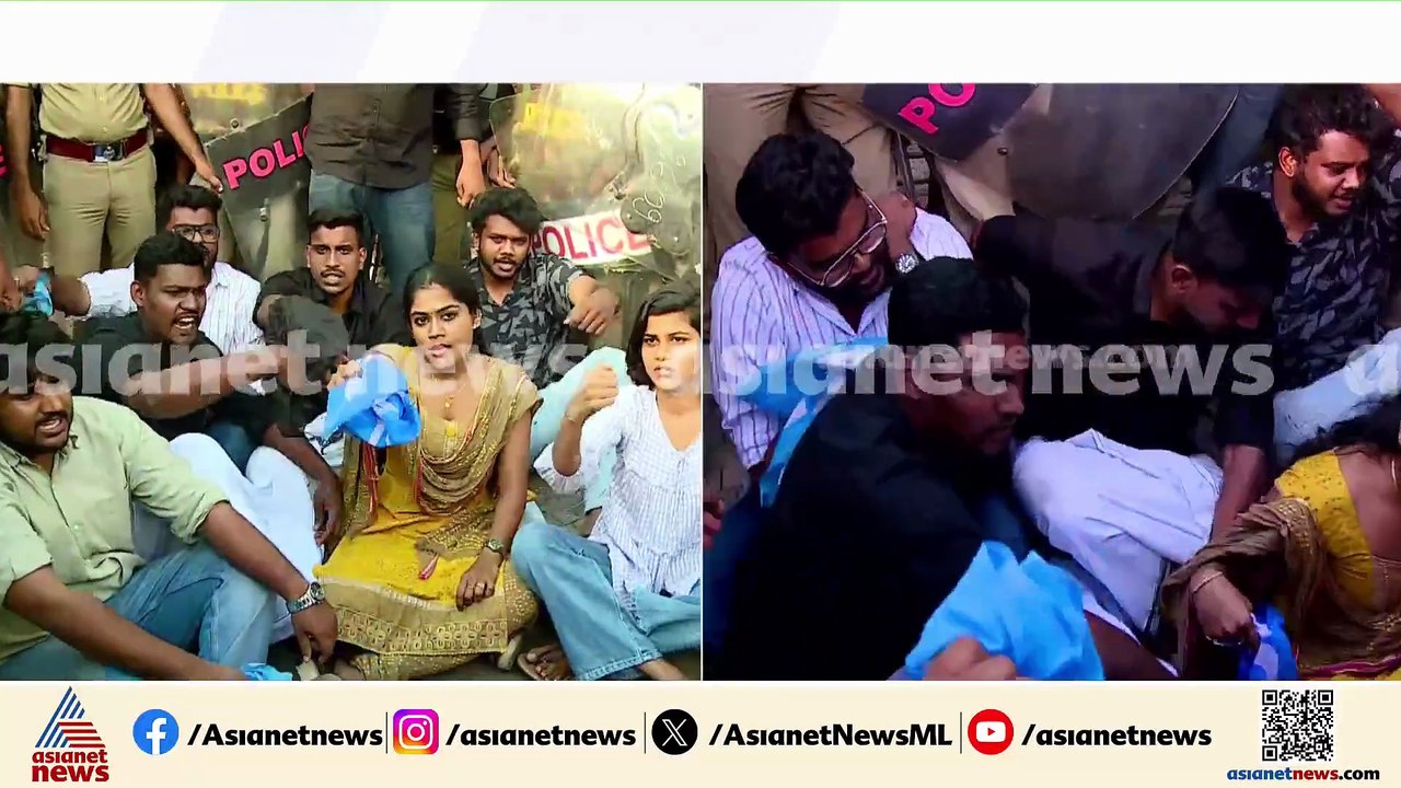 പിഎം ശ്രീ പദ്ധതി വിവാദം; പ്രതിഷേധ മാർച്ചുമായി സെക്രട്ടേറിയറ്റിന് മുന്നിൽ KSU, തടഞ്ഞ് പൊലീസ്