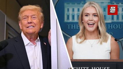 Trump on Karoline Leavitt: 'Those lips they move like a machine gun'