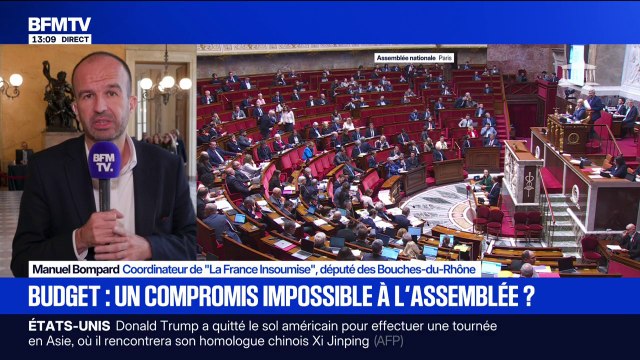 Taxe Zucman: La version allégée, ça n'existe pas , réagit Manuel Bompard (LFI) après le dépôt par le PS d'un amendement visant à instaurer une taxe Zucman light