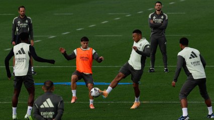 Último entrenamiento del Real Madrid antes del Clásico