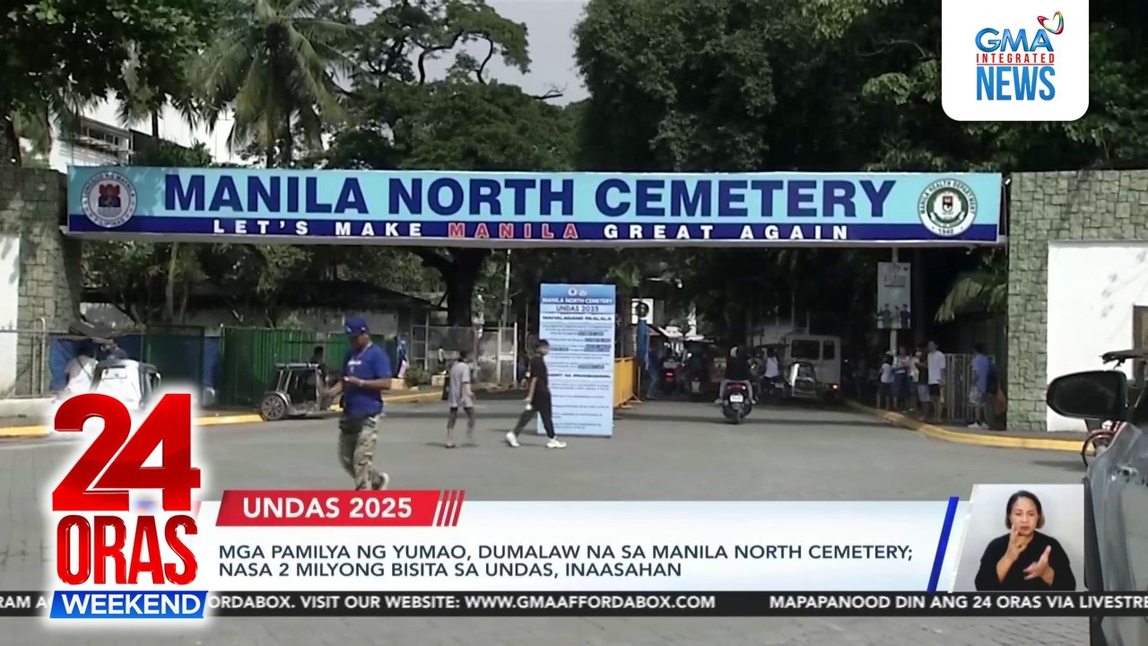Milyon-milyon inaasahang dadalaw sa mga libingan ng Maynila sa Undas | 24 Oras Weekend