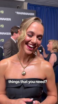 PJ Byrne Hilariously Crashes Madison Iseman's 'The Rainmaker' Red Carpet Interview