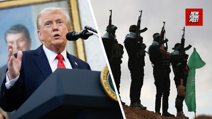 'If they don't behave we'll take care of it': Trump on Hamas
