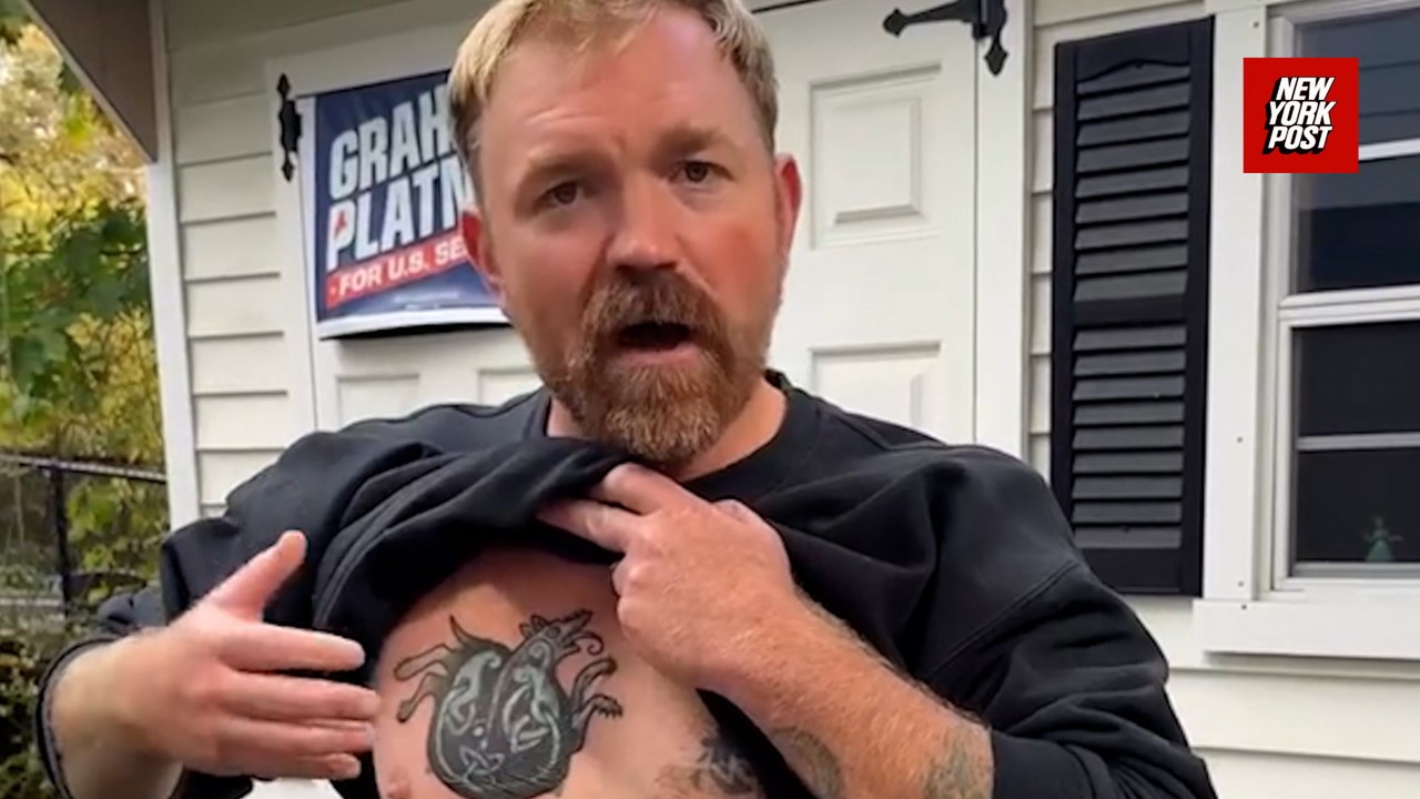 Maine Senate candidate Graham Platner COVERS UP Nazi-Linked Tattoo with new Ink