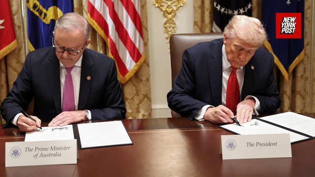 Trump and Australian PM sign agreement to rapidly boost rare-earth and critical mineral production