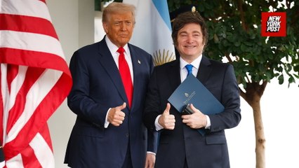 Trump welcomes the President of Argentina, defends $20B bailout