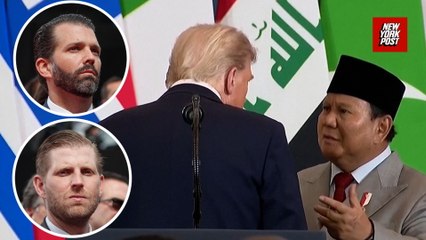 Hot mic catches Indonesian President asking Trump to set up meeting with Eric and Don Jr.