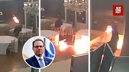Newly released footage shows Cody Balmer torching Gov. Josh Shapiro's mansion